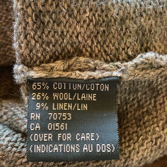 Bushwacker Women’s Cardigan Cotton Wool and Linen size Large Green Button Up - Picture 6 of 9